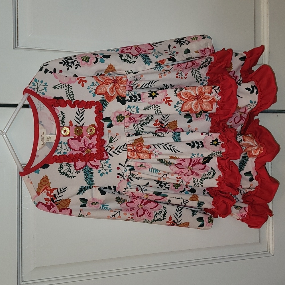 Matilda Jane Christmas Poinsettia Dress 4